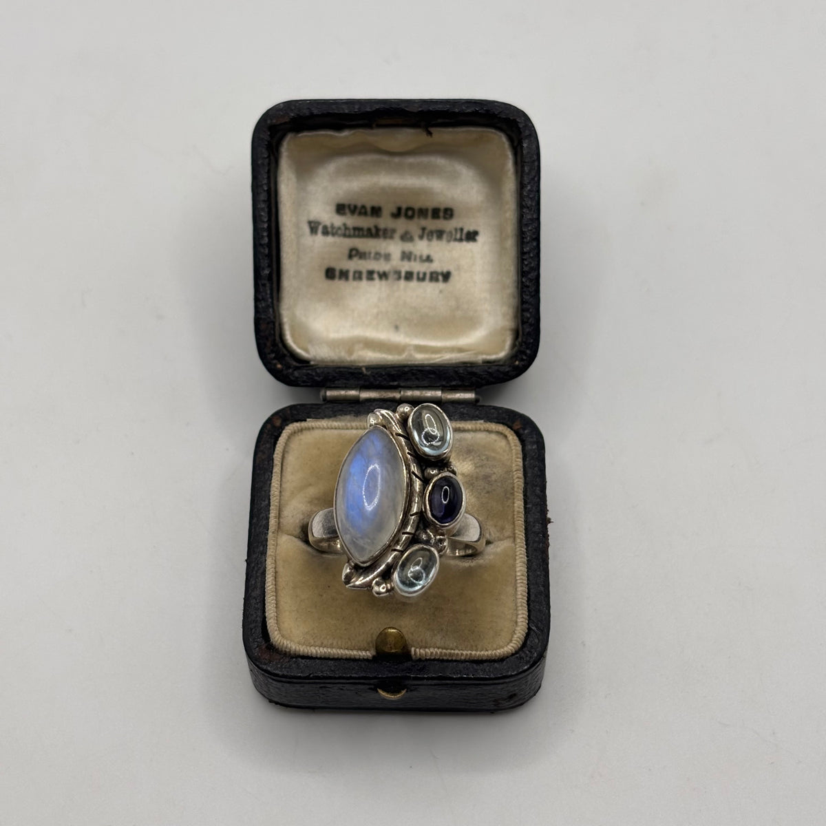 Silver Moonstone & Mixed Gem Ring (U)