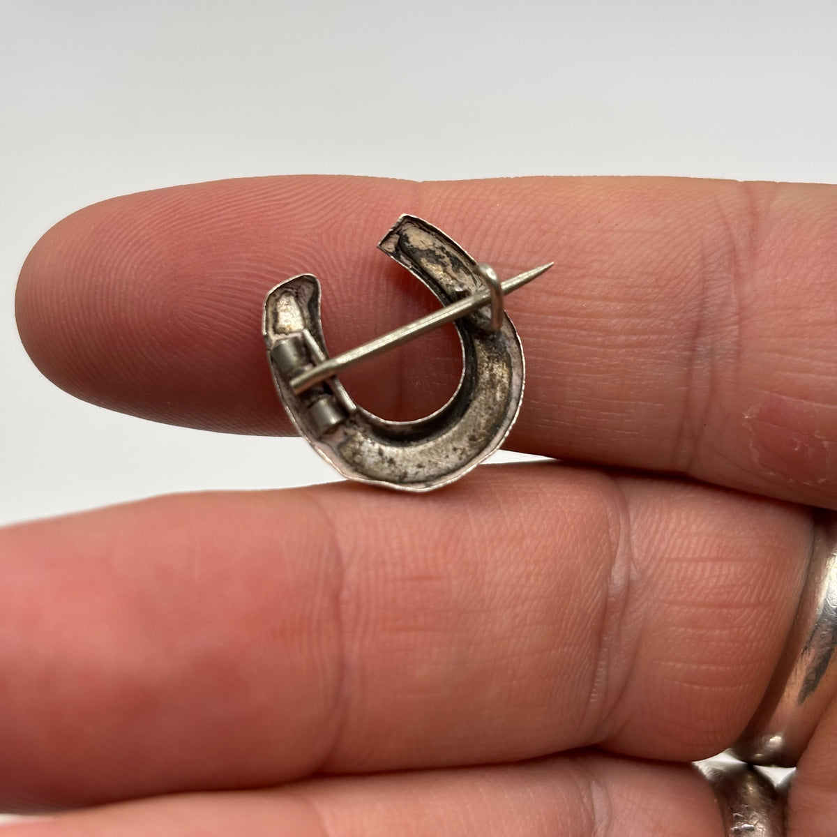 Silver Vintage Horseshoe Brooch