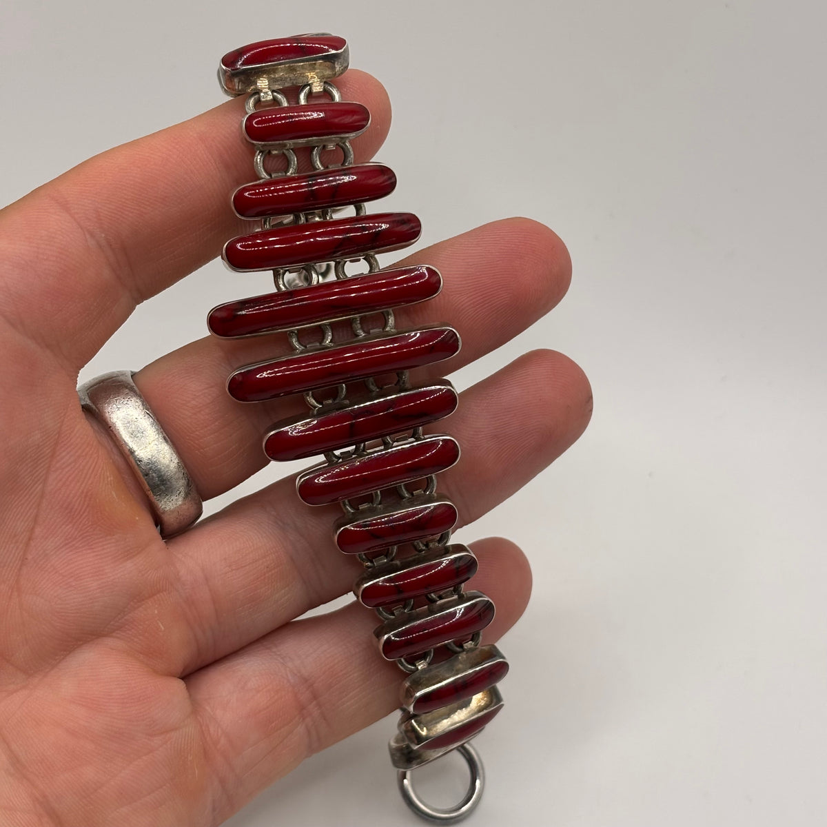 Silver Incredible 7.5” Coral Bracelet
