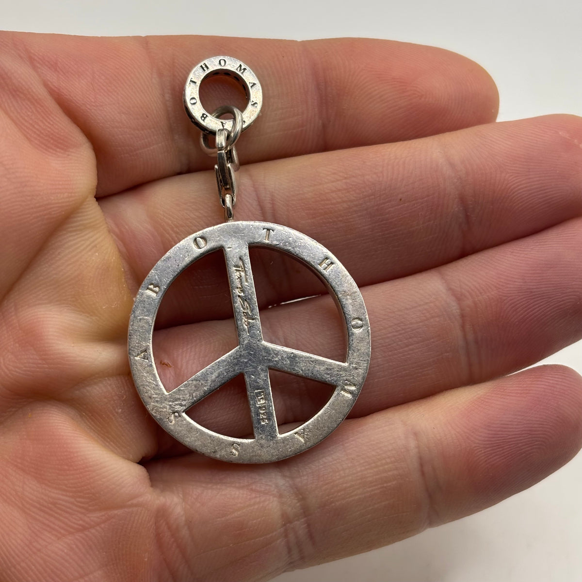 Silver Rare Thomas Sabo Peace Pendant