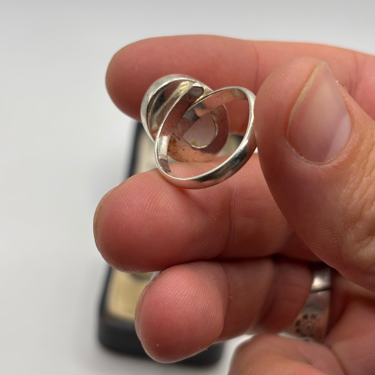 Silver Rose Quartz Ring (P)