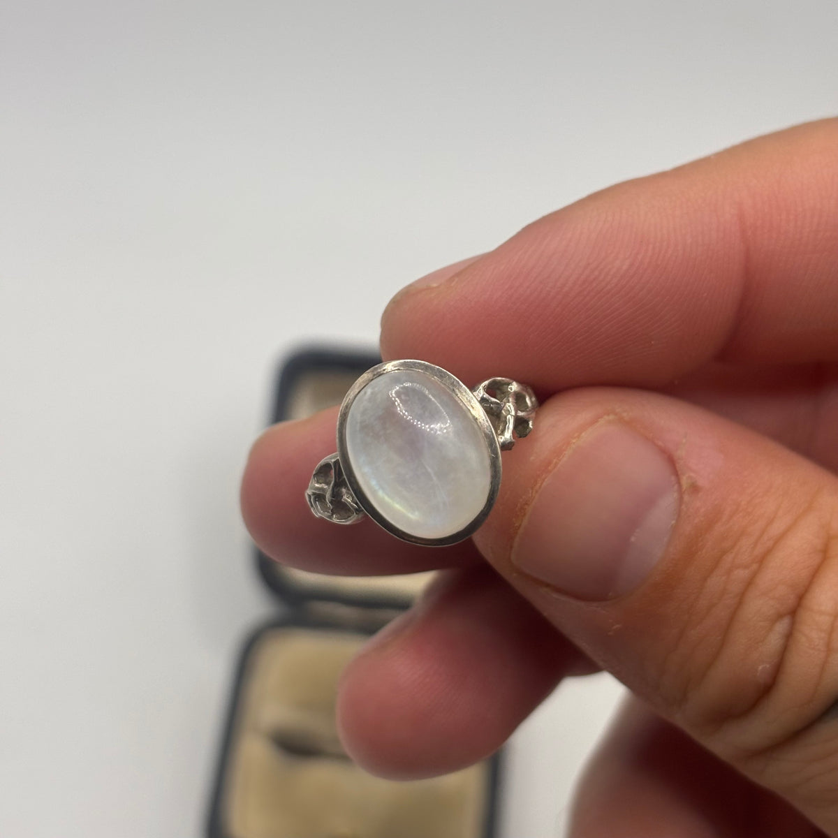 Silver Mooonstone Ring (L 1/2)