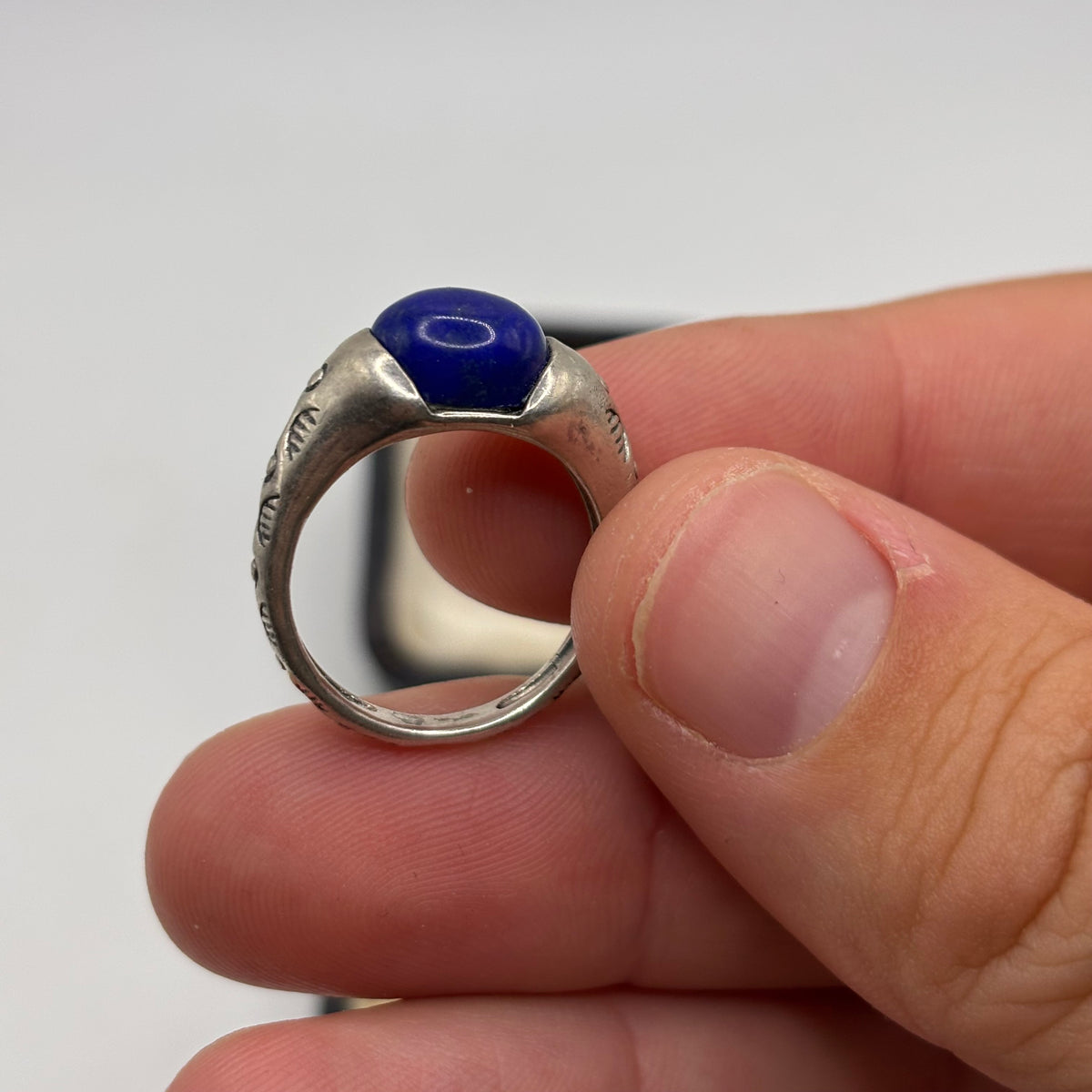 Silver Lapis Carolyn Pollack Ring (N 1/2)