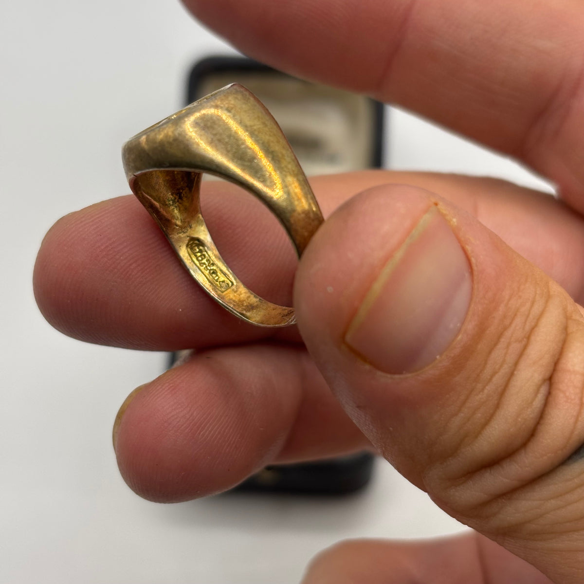 Gold On Silver Designer Medusa Head Ring (S)